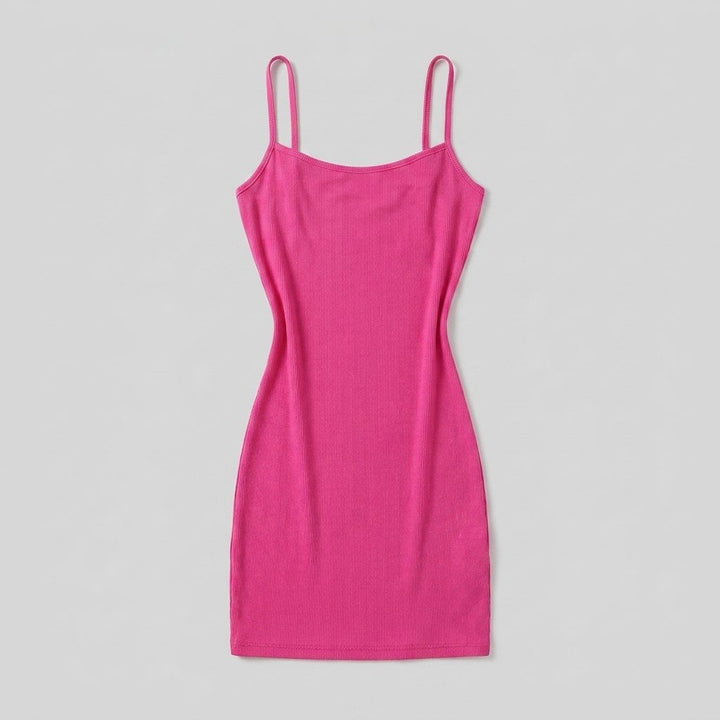 Sculptura shapewear slip mini dress pink flat-lay