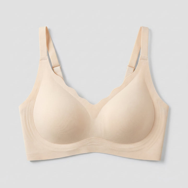 Sera seamless push-up bra beige front