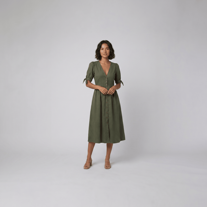 Serafina elegant dress green - The store Vancouver