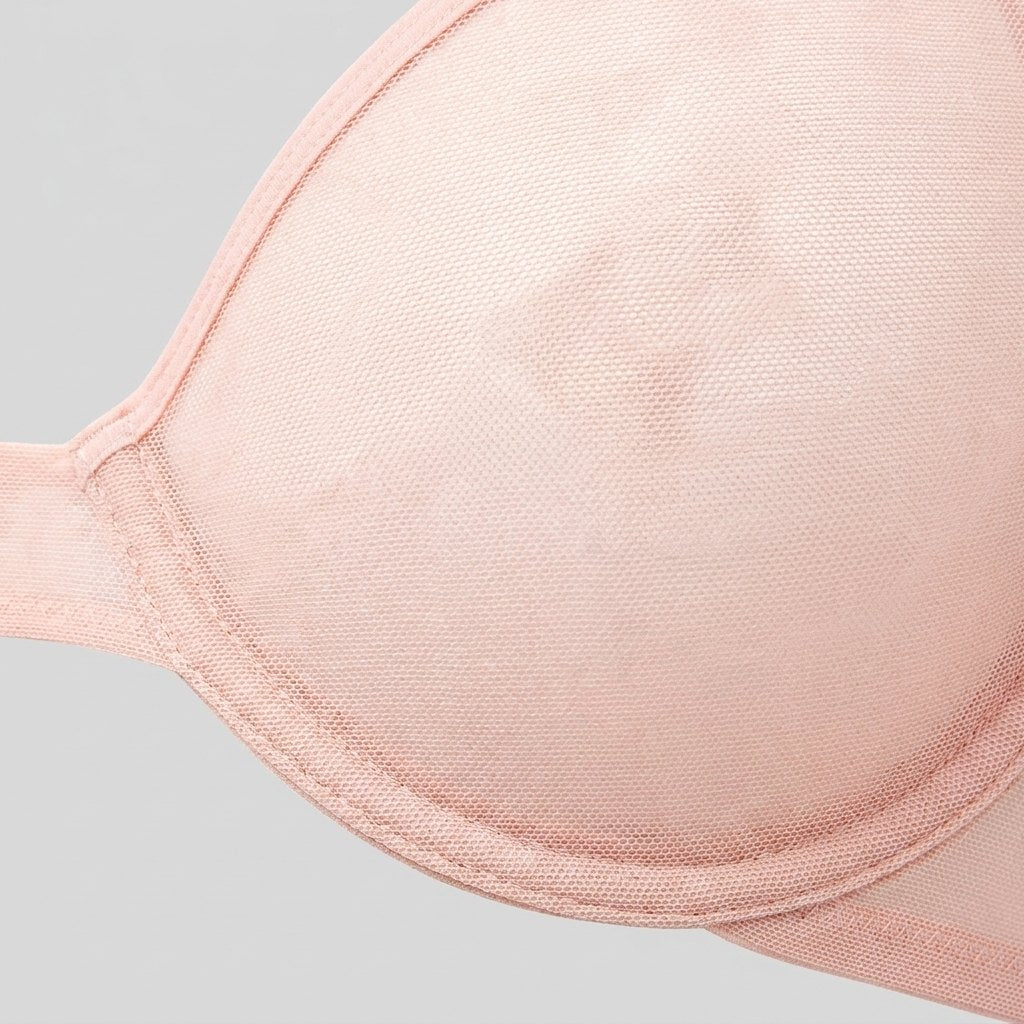 Sierra Demi Bra shell sheer micromesh fabric detail