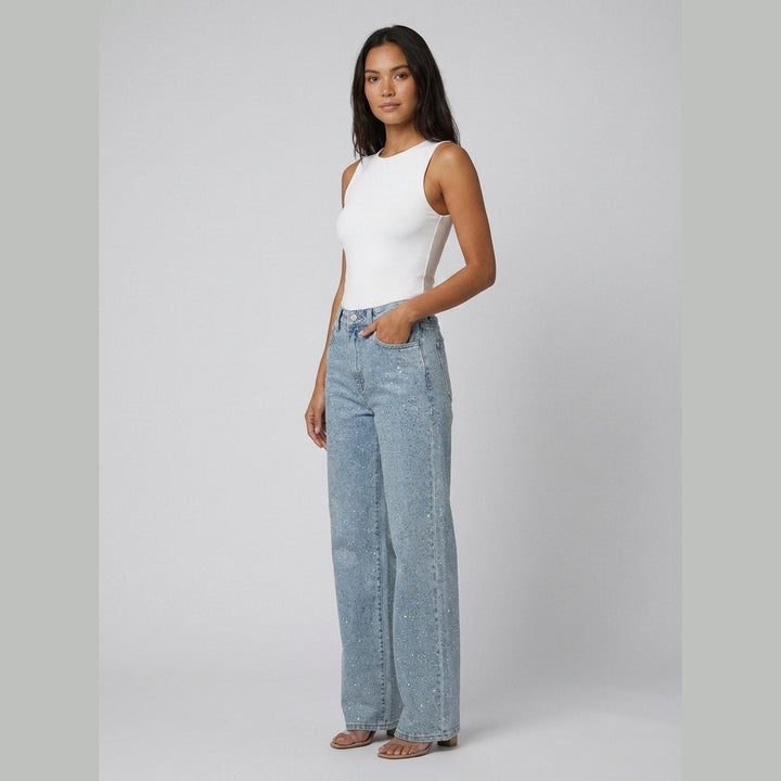 Sierra glitter jeans side