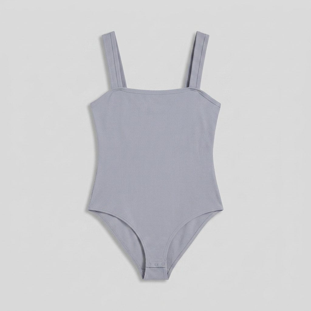 Sleek Shapewear Bodysuit Dark Gray