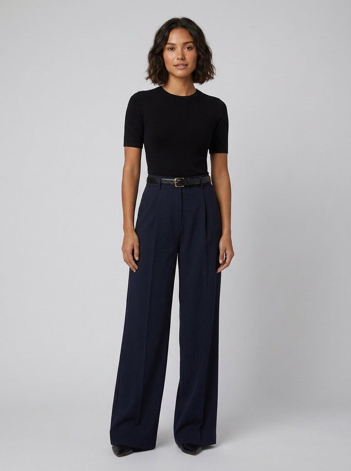 Sola wide leg pants dark navy