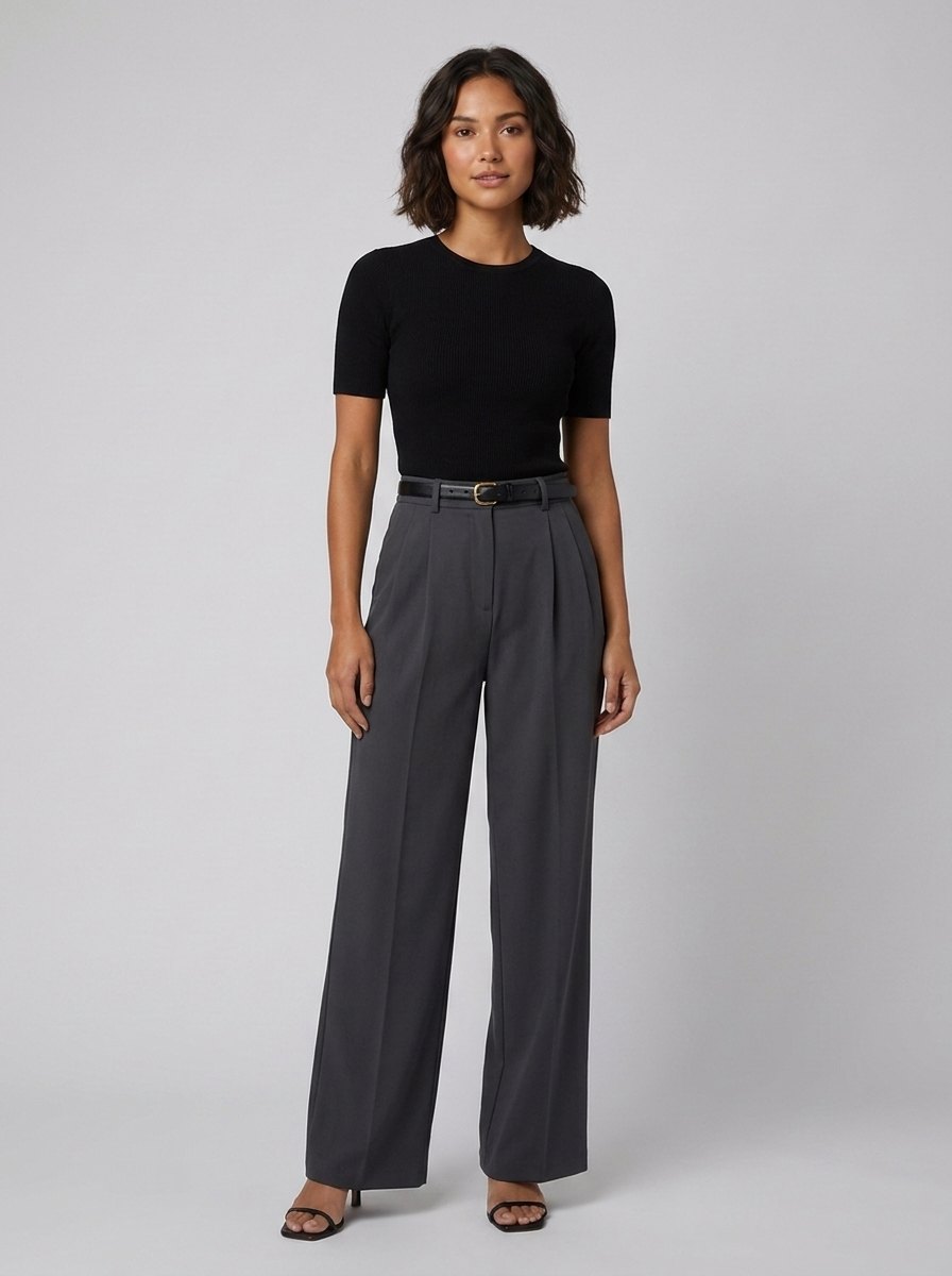 Sola wide leg pants grey