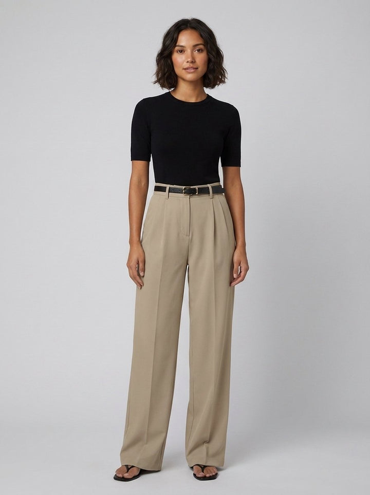 Sola wide leg pants khaki