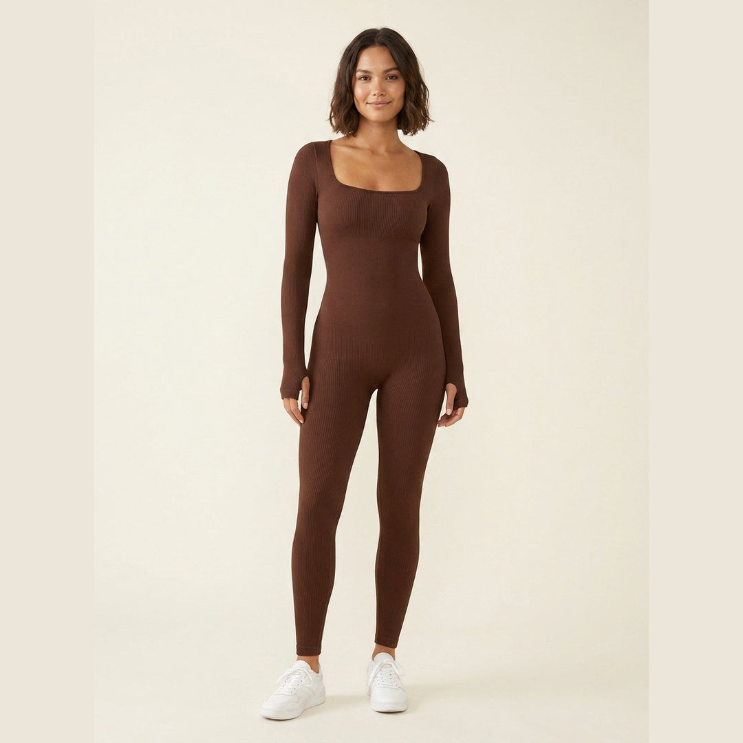 Soleil jumpsuit brown