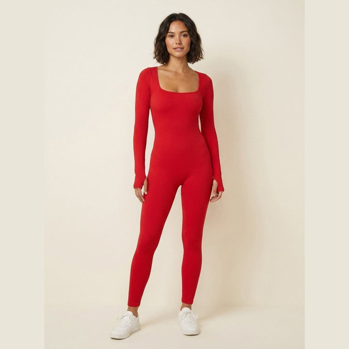 Soleil jumpsuit chili red