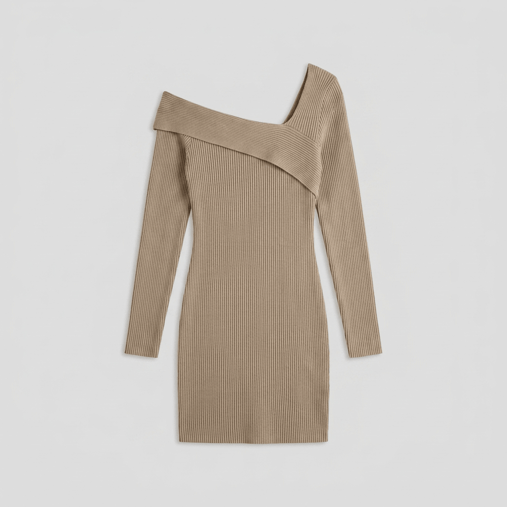 Sophie ribbed mini dress product flat-lay