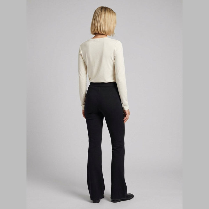 Sora black flare pants back