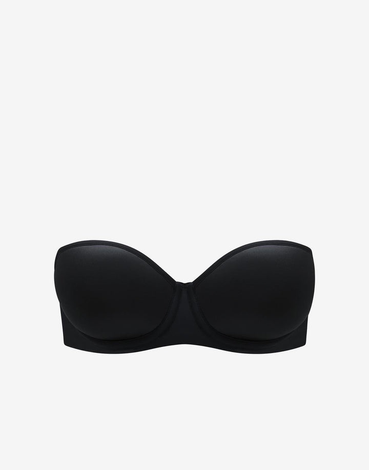Sora Strapless Bra black front view