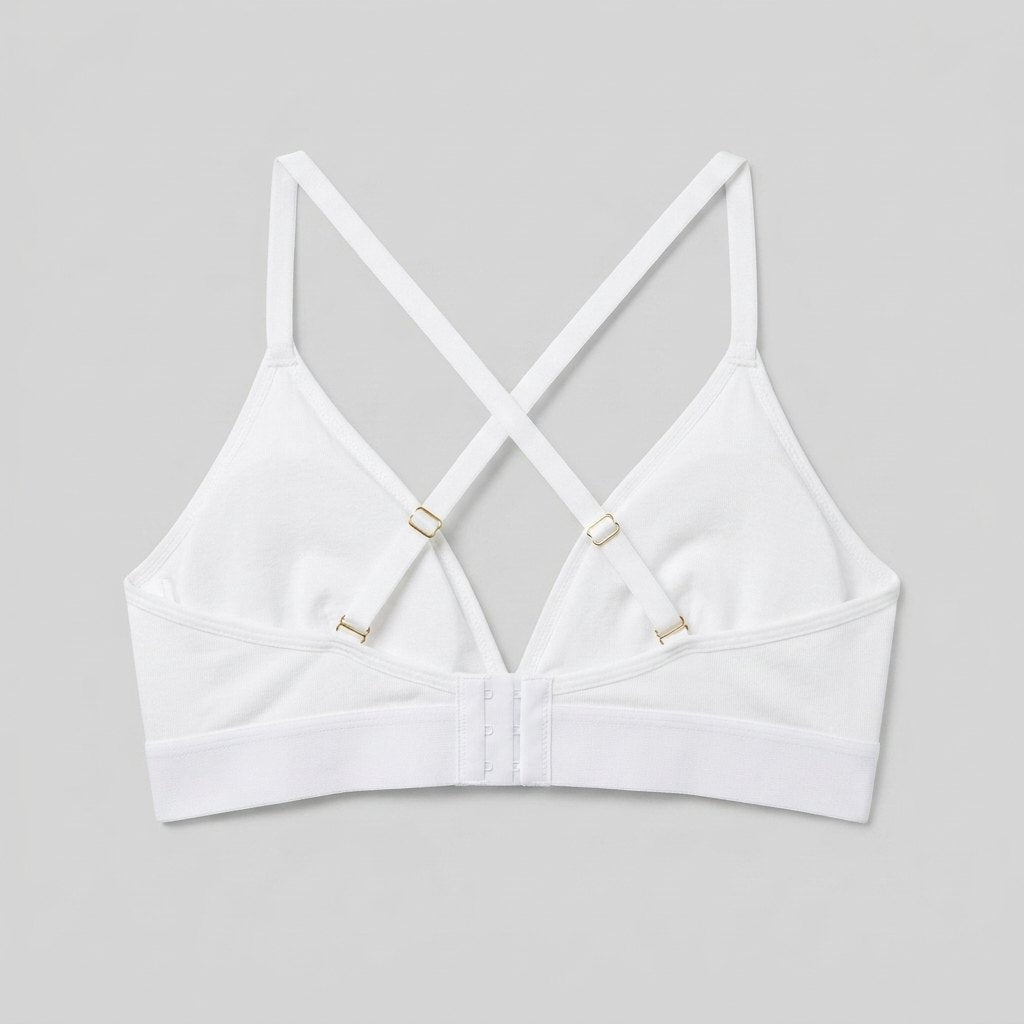 Supa Bra white crossback straps back view