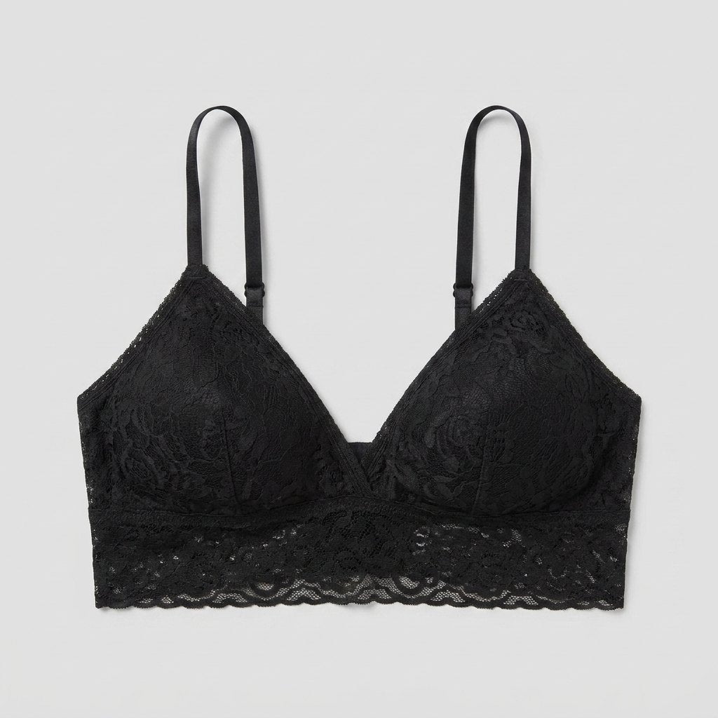Sura Lace Bralette black front view