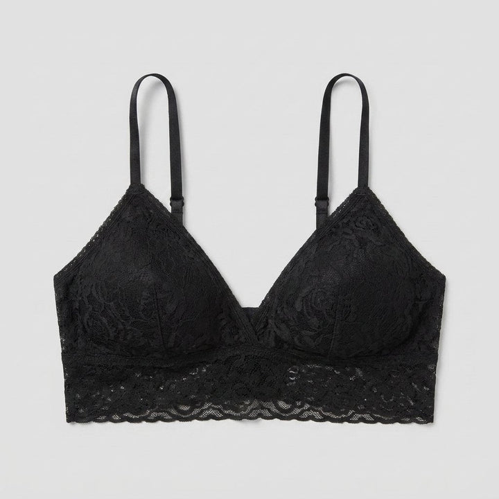 Sura Lace Bralette black front view