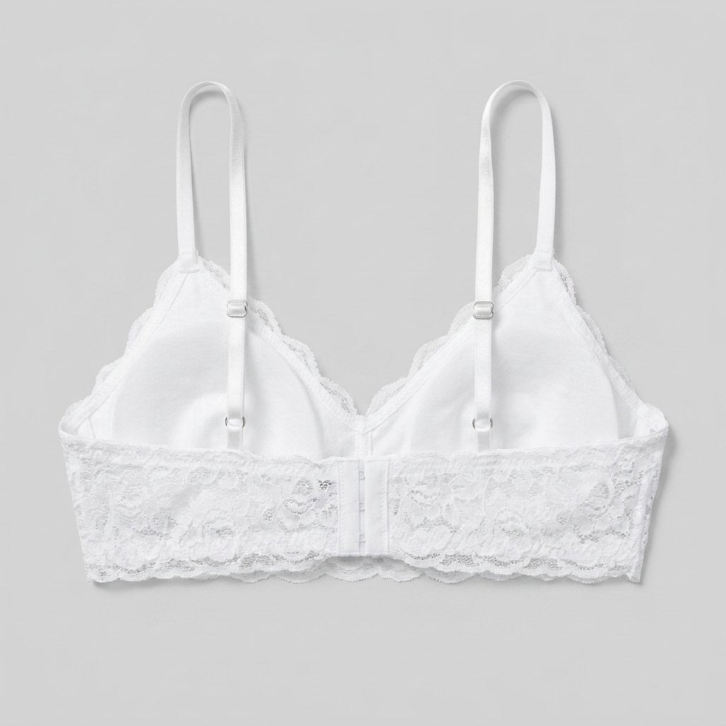 Sura Lace Bralette white back view