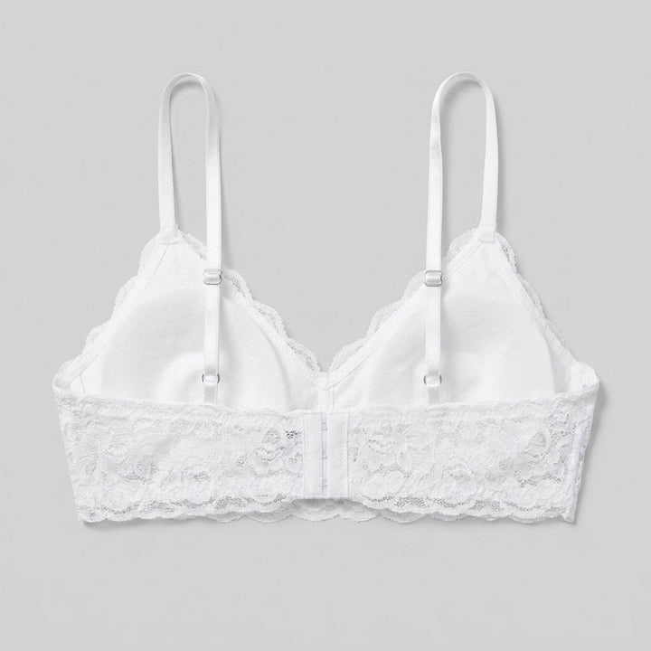 Sura Lace Bralette white back view