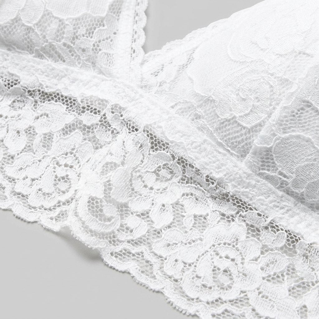 Sura Lace Bralette lace fabric detail