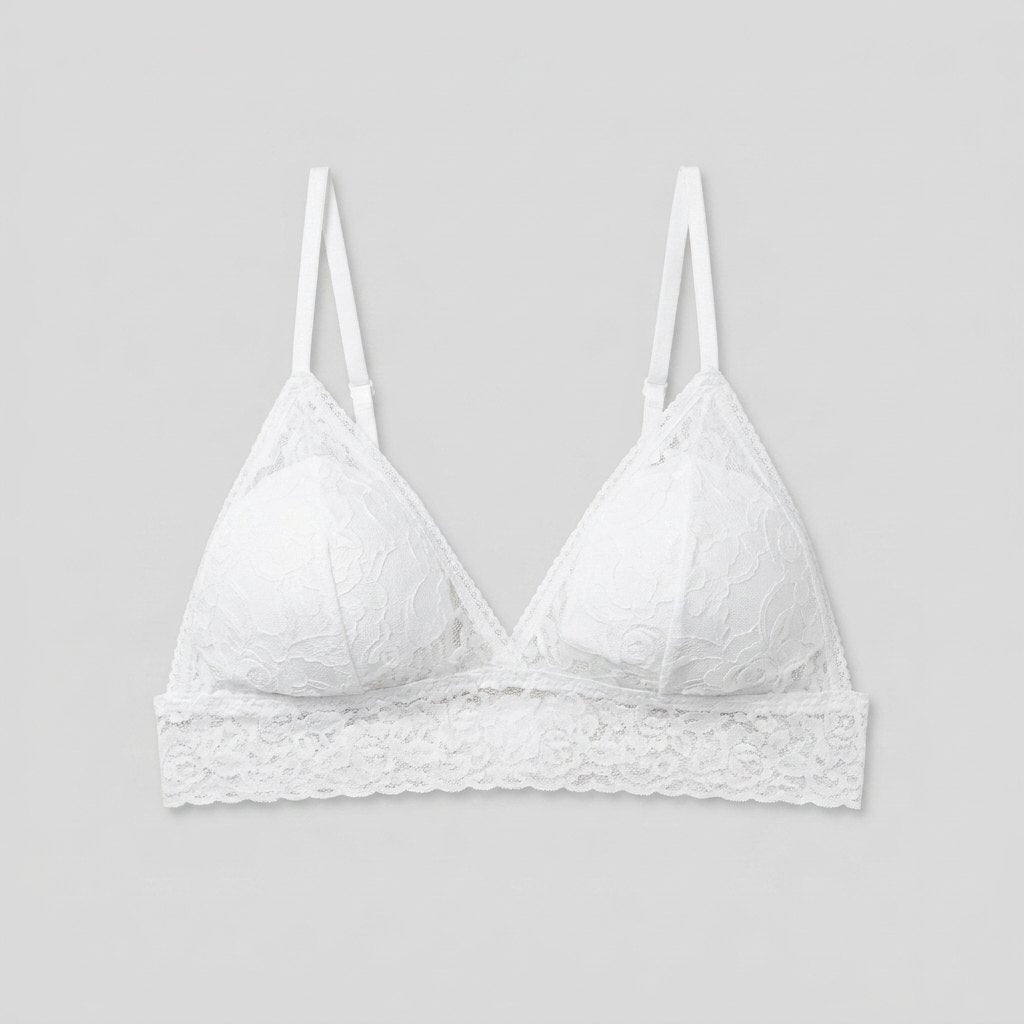 Sura Lace Bralette white front view