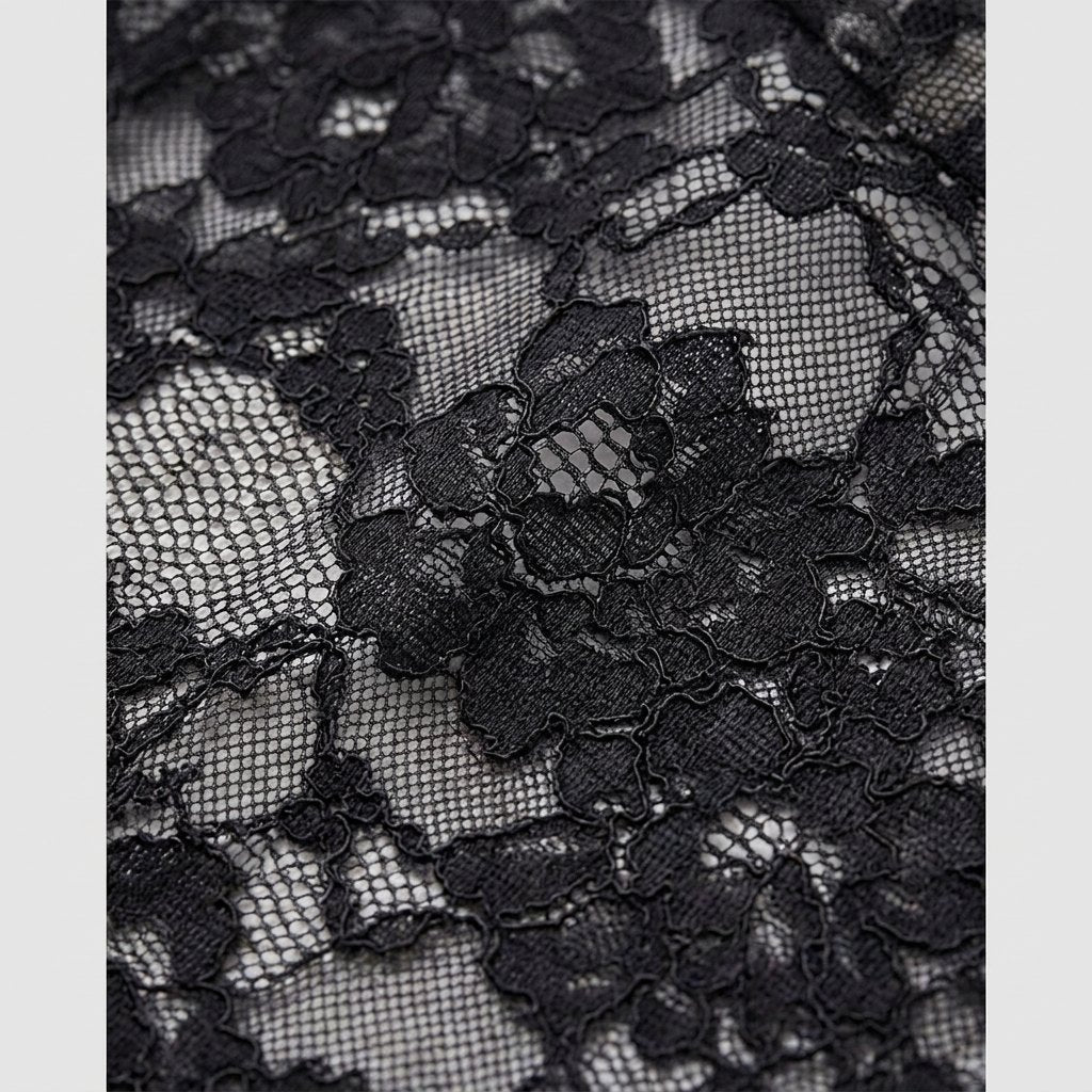 Svelte full lace bodysuit lace fabric detail