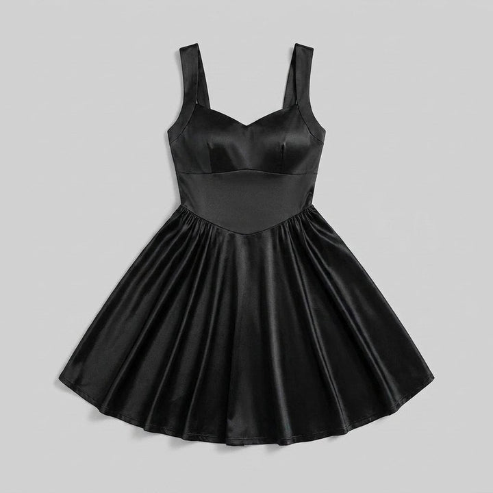 Svelte sweetheart mini dress product flat lay