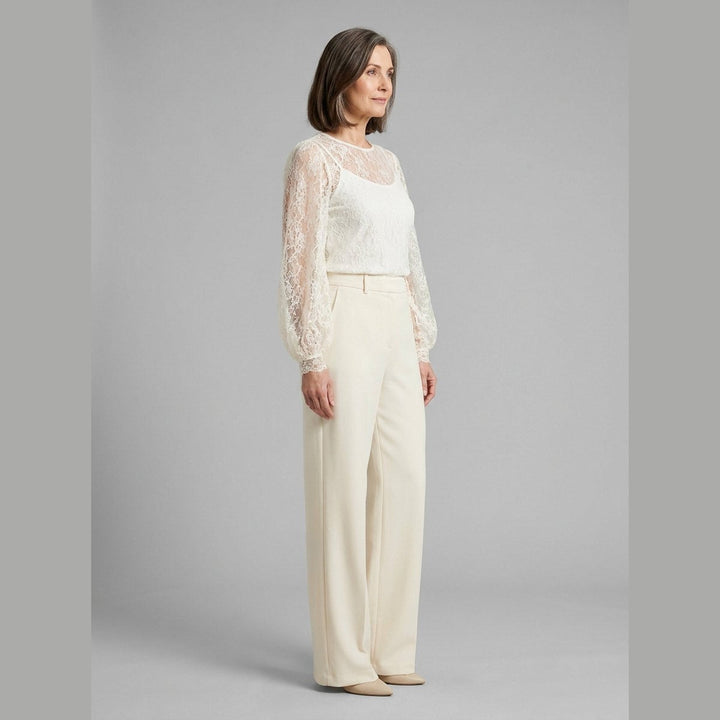 Teodora ivory lace blouse side