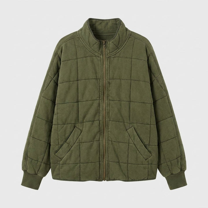 Timber oversized quilted jacket product flat lay