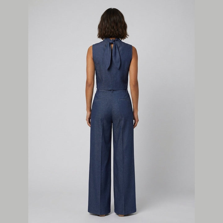 Tina navy set back