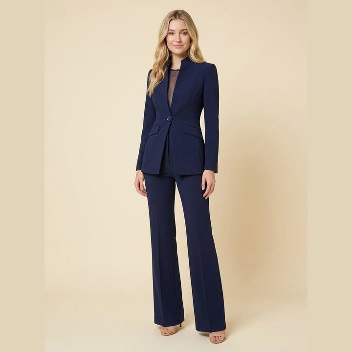 Vera blazer set navy on model
