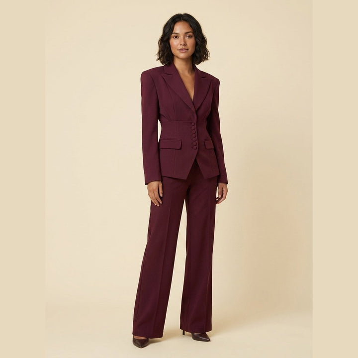 Wanda women's suit wine red