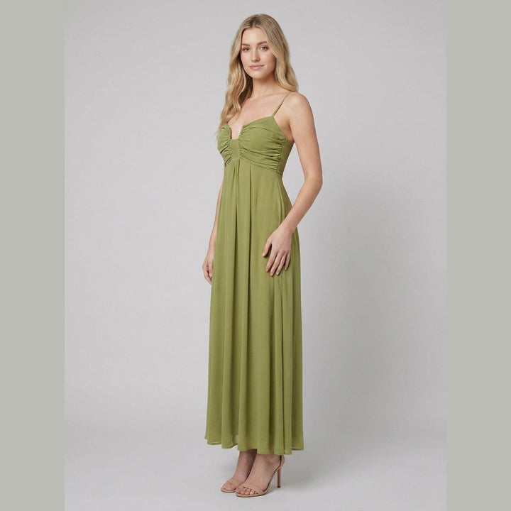 Willy ruched dress green - model