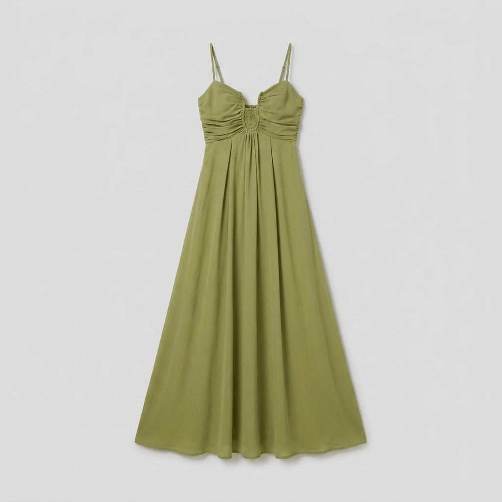 Willy ruched dress product flat-lay