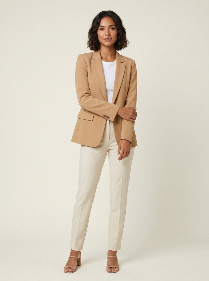 Wina beige structured blazer