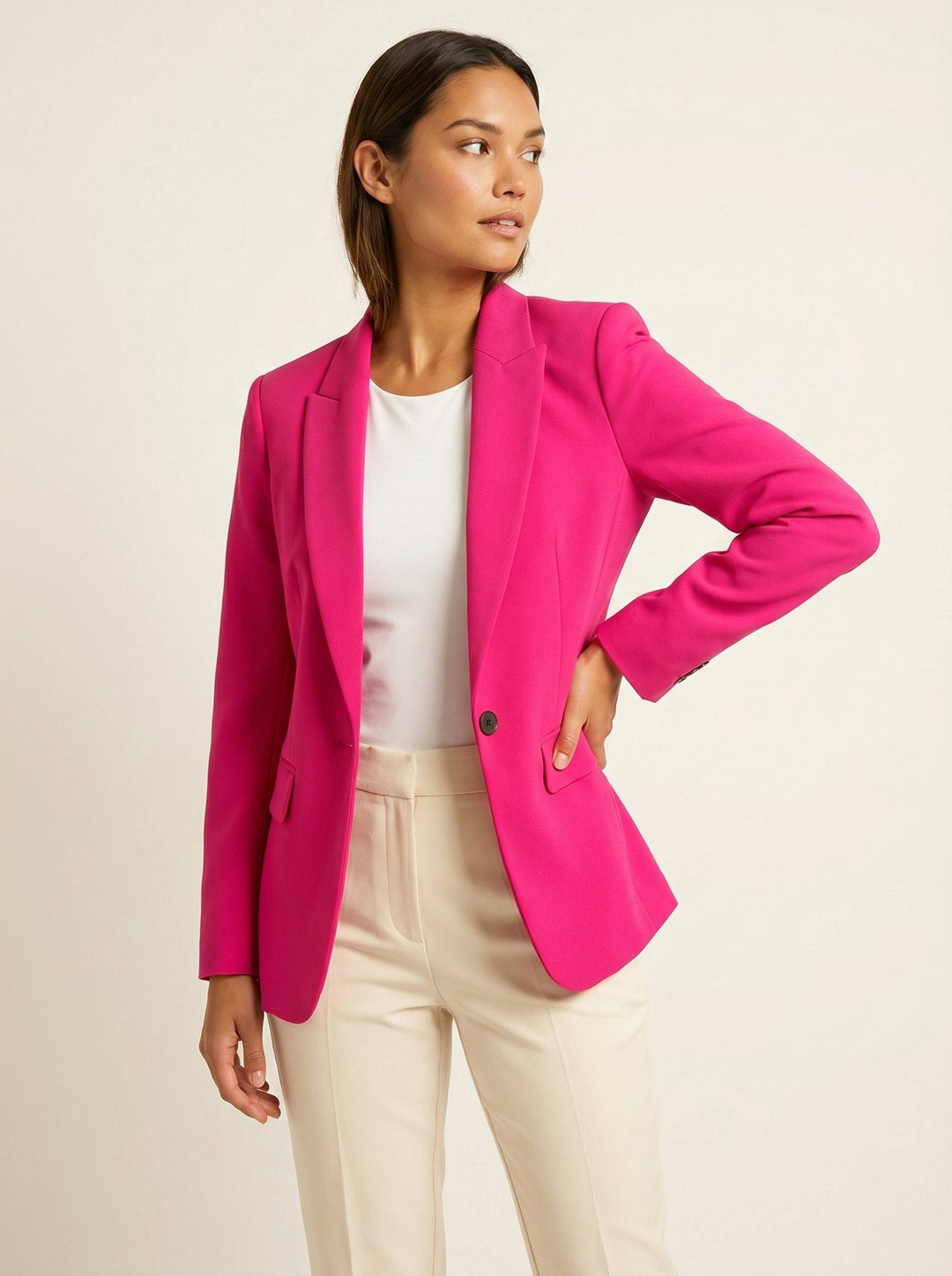 Wina pink structured blazer