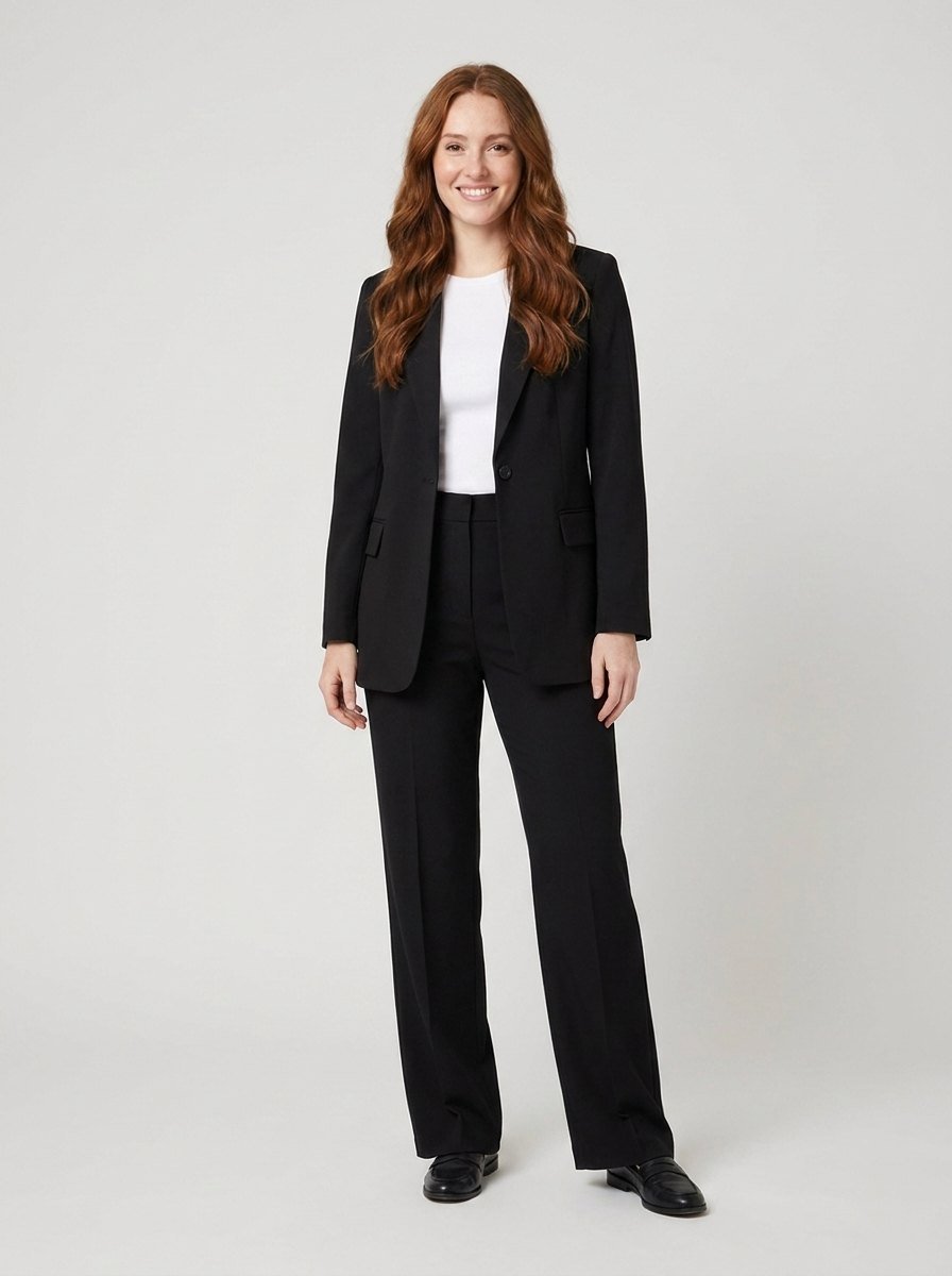 Wisteria black blazer suit front