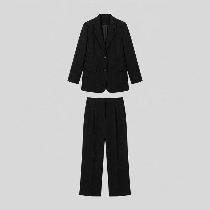 Wisteria suit flat lay
