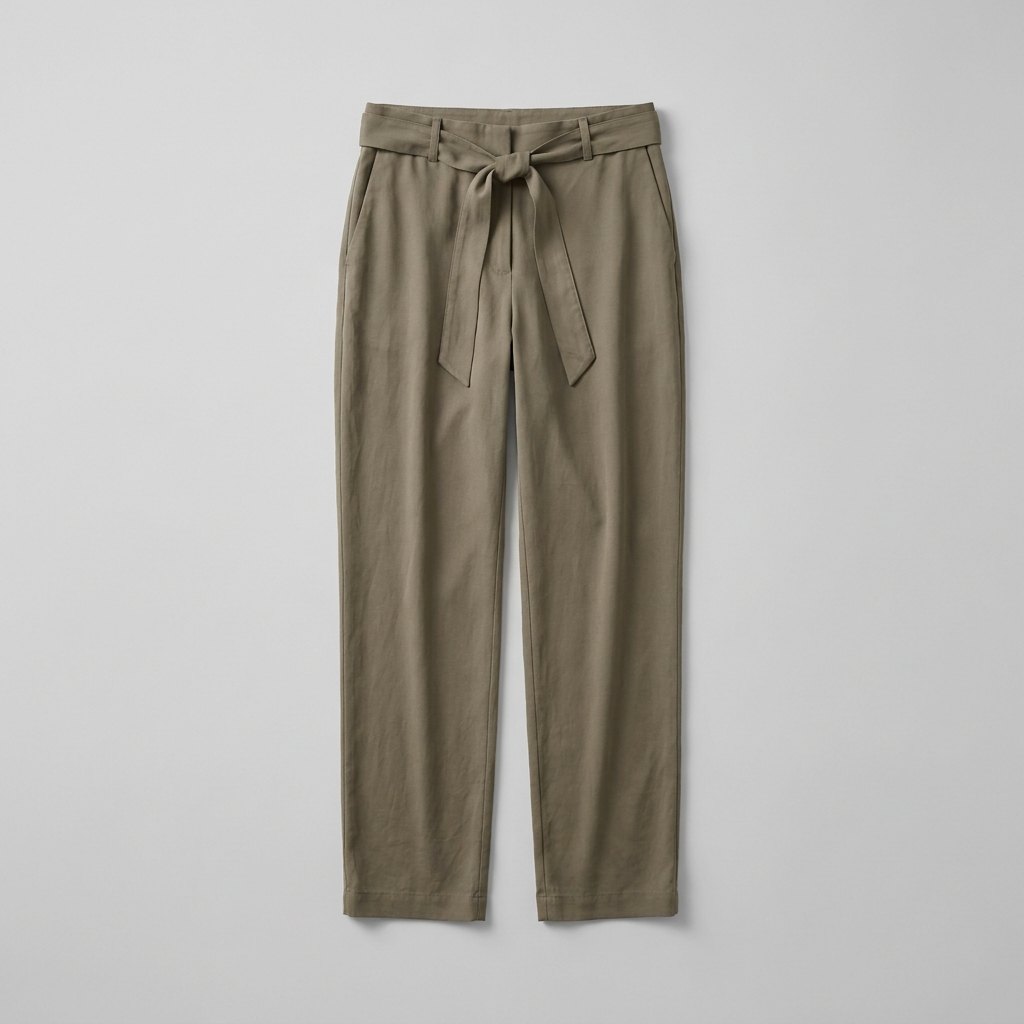 Wendy Wildfire olive trousers product flat lay
