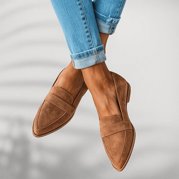 Rosa Loafers for Women | Elegant PU Leather, Orthopedic Comfort - 1