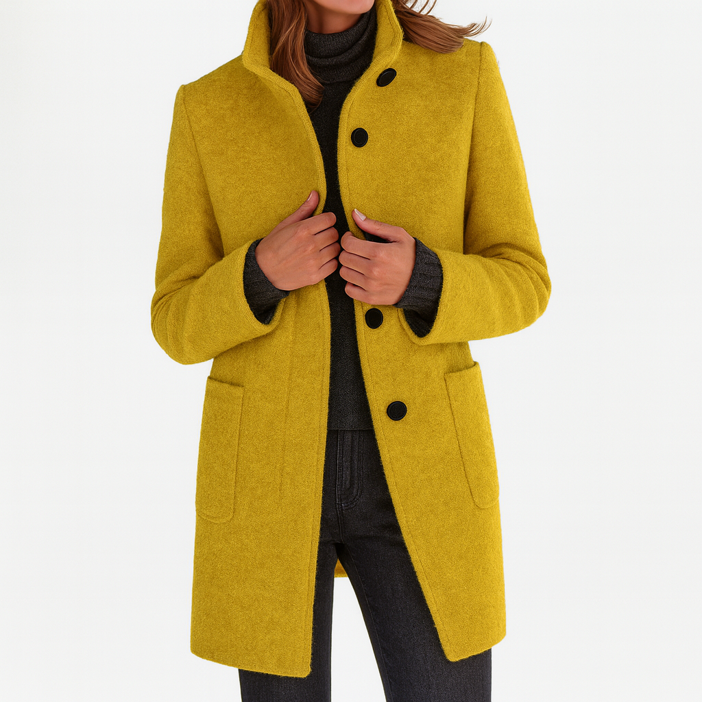 Women's Wool-Blend Coat – Tailored, Warm