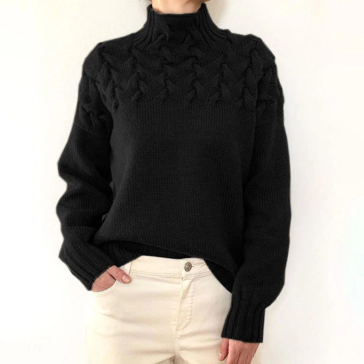 Women's Knit Turtleneck Sweater, 14 Colours, Fitted, Layering Piece